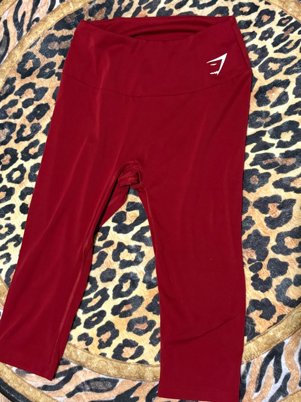 Gymshark Burgundy Cropped Leggings